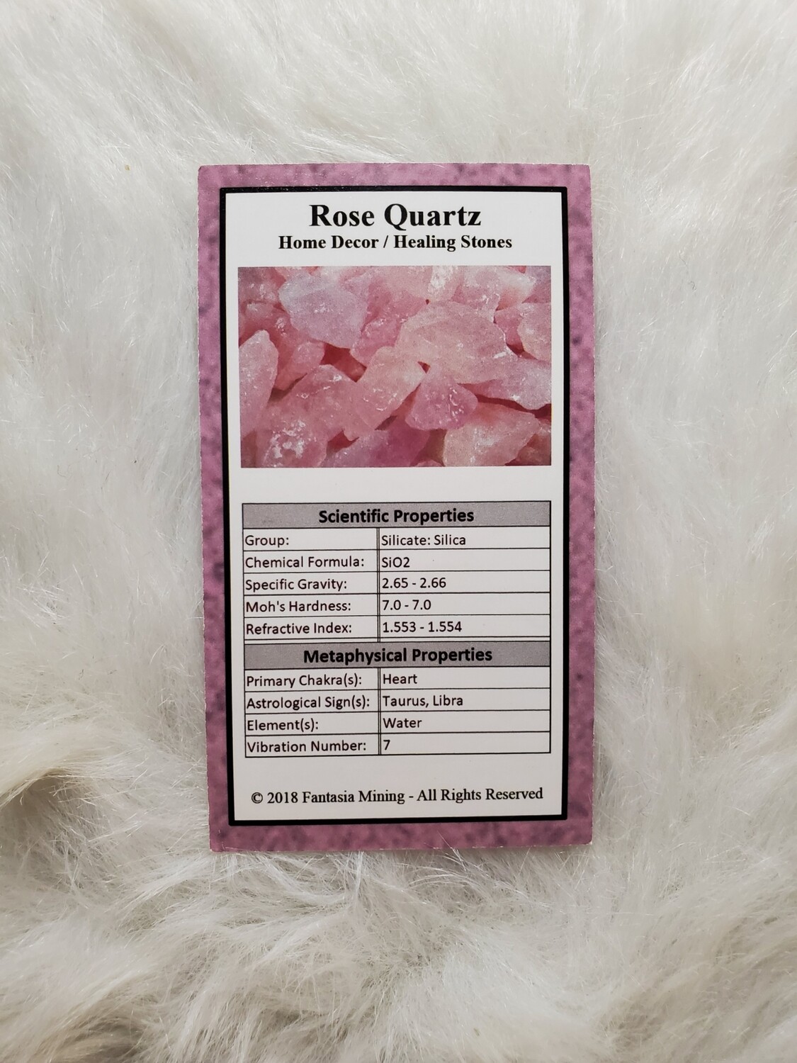 Rose Quartz Crystal