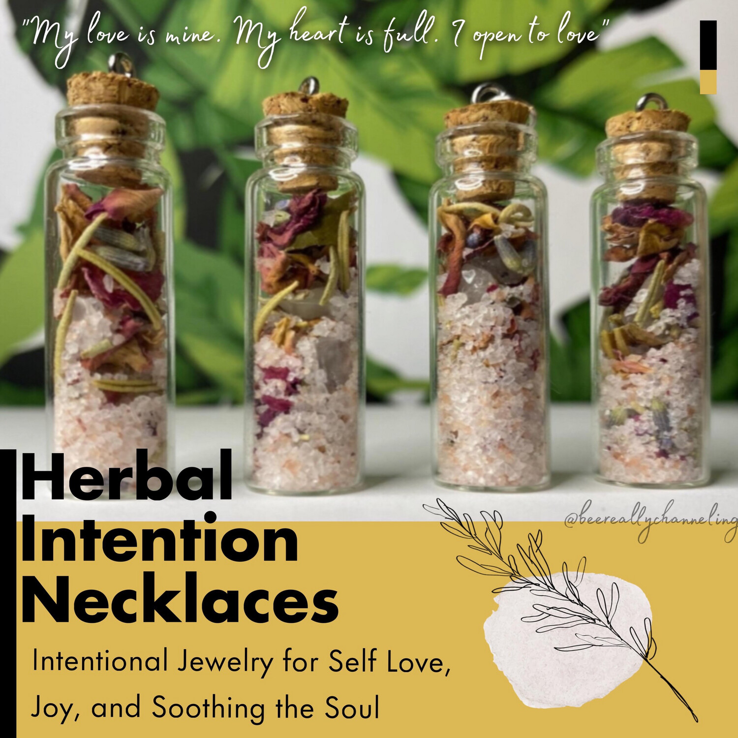 “Self-Love&quot; Clear Quartz Crystal Necklace