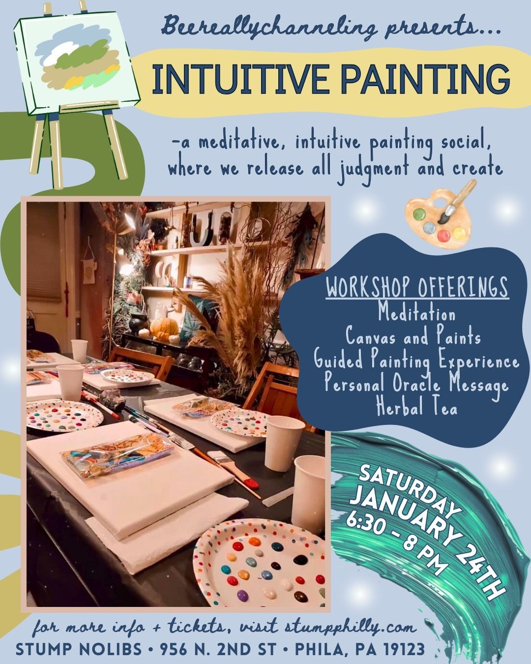 Intuitive Painting At STUMP Nothern Liberties | 1.24.26 | Philly 6:30 - 8pm)
