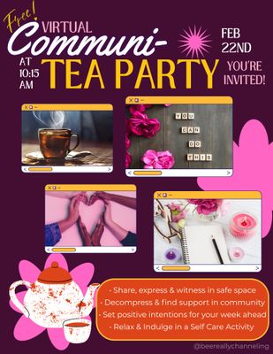 โจ๏ธ Communi-Tea Time โจ๏ธ Sunday (22nd)