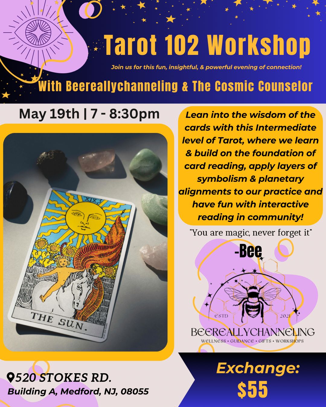 Tarot 102 Workshop~ 5.19 ~ (7 - 8:30pm)