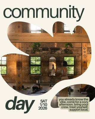 Community Day w/InFlow Studios | Philly | Jan 10th | 12 - 4:30pm