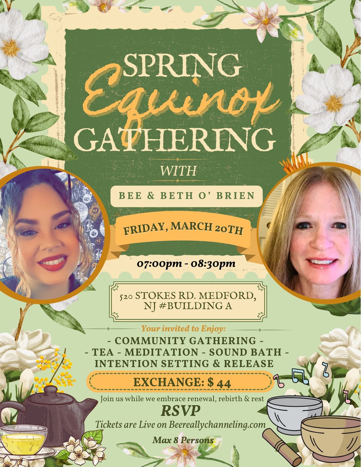 Spring Equinox Gathering (Friday, March 20th | 7-8:30pm)