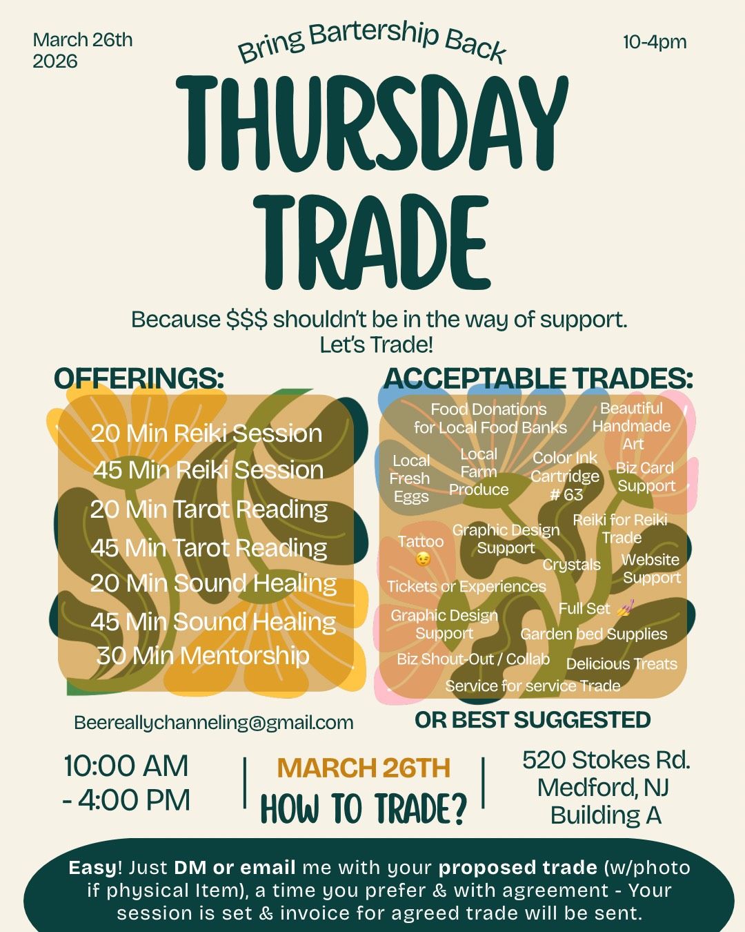 Thursday Trade Day | March 26th |