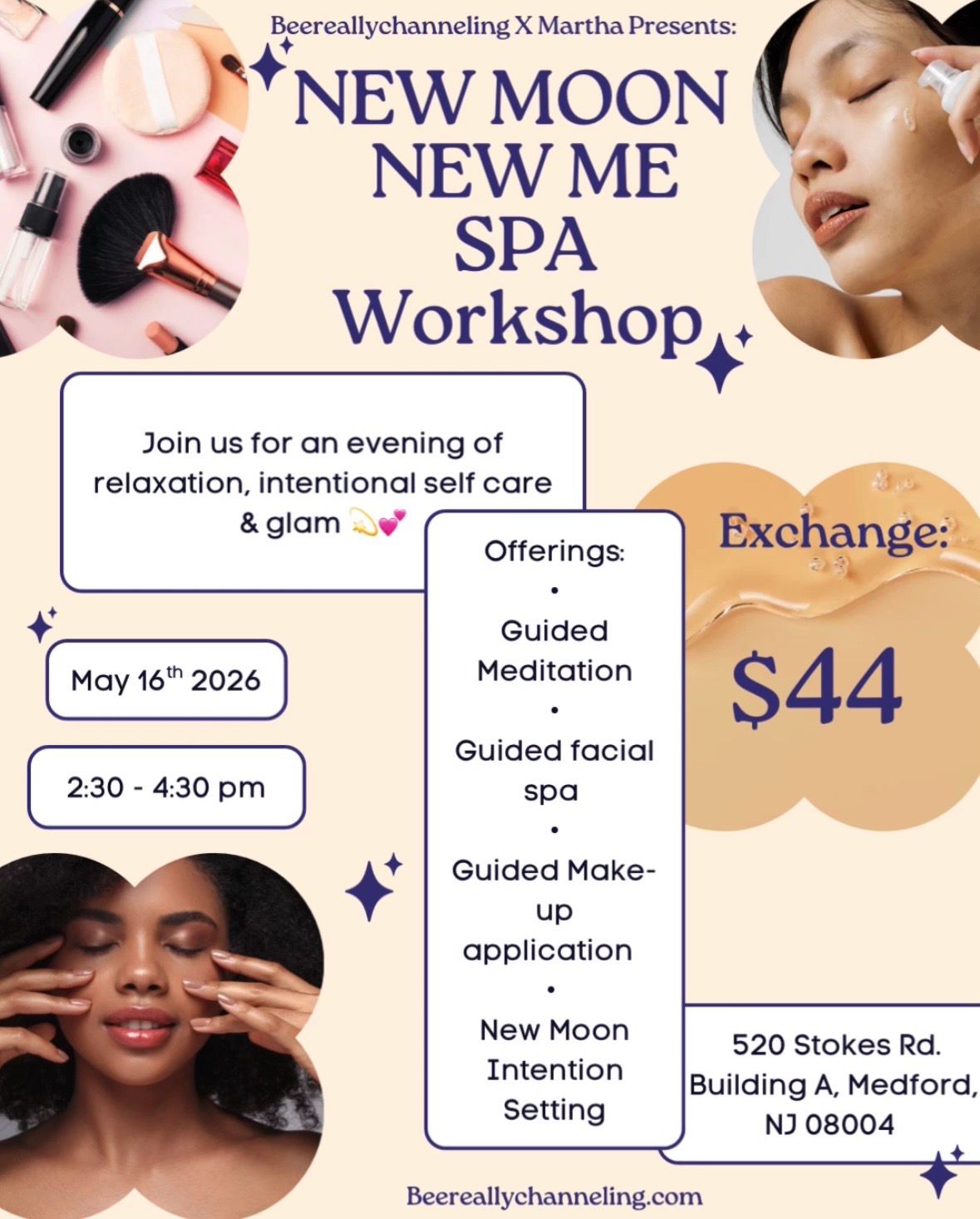 New moon | New me SPA Workshop | May 16th ~ 2:30 - 4pm