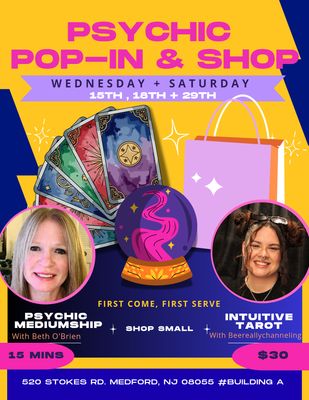 Psychic POP-IN & shop โจWalk In Wednesdayโจ๐ฎ 11-3pm + 5-8pm