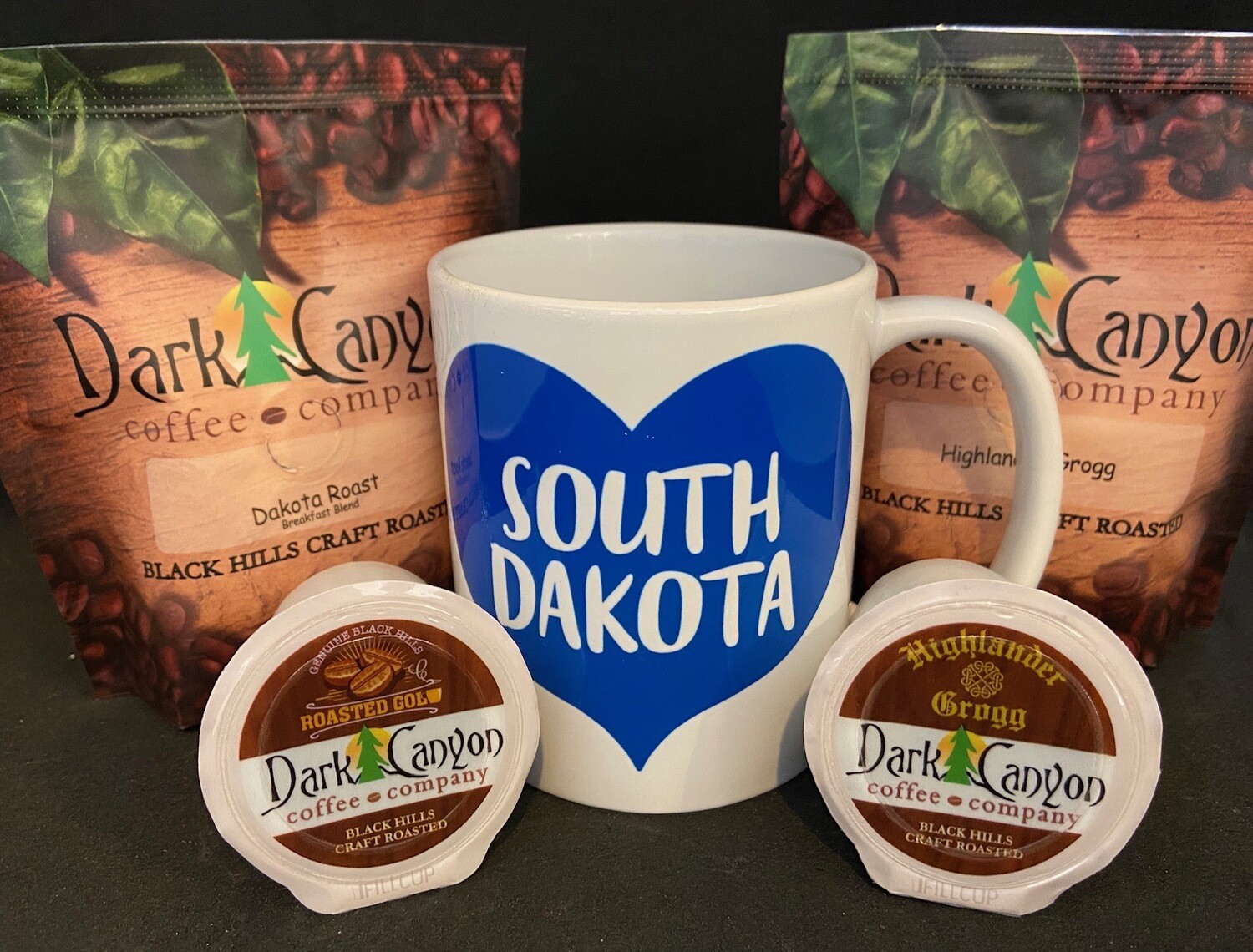 South Dakota Mug + Coffee + K-Cups