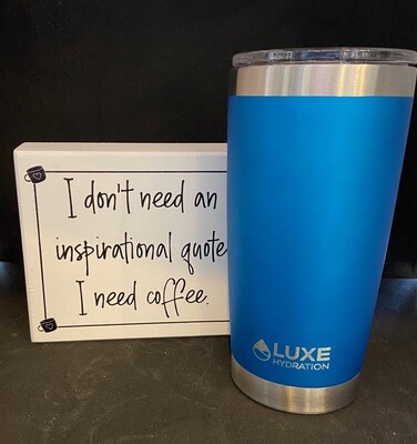 I Need Coffee Sign + Mug Gift Set
