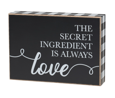 The Secret Ingredient - Box Sign