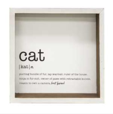 Cat Definition - Box Sign