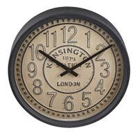 Round Beige Clock
