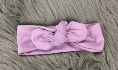 Lavender Knot Bow Headband - Baby