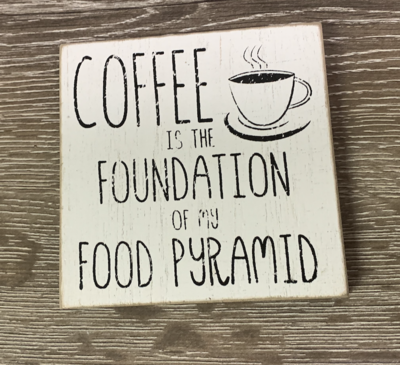 Coffee is the Foundation - Sign
