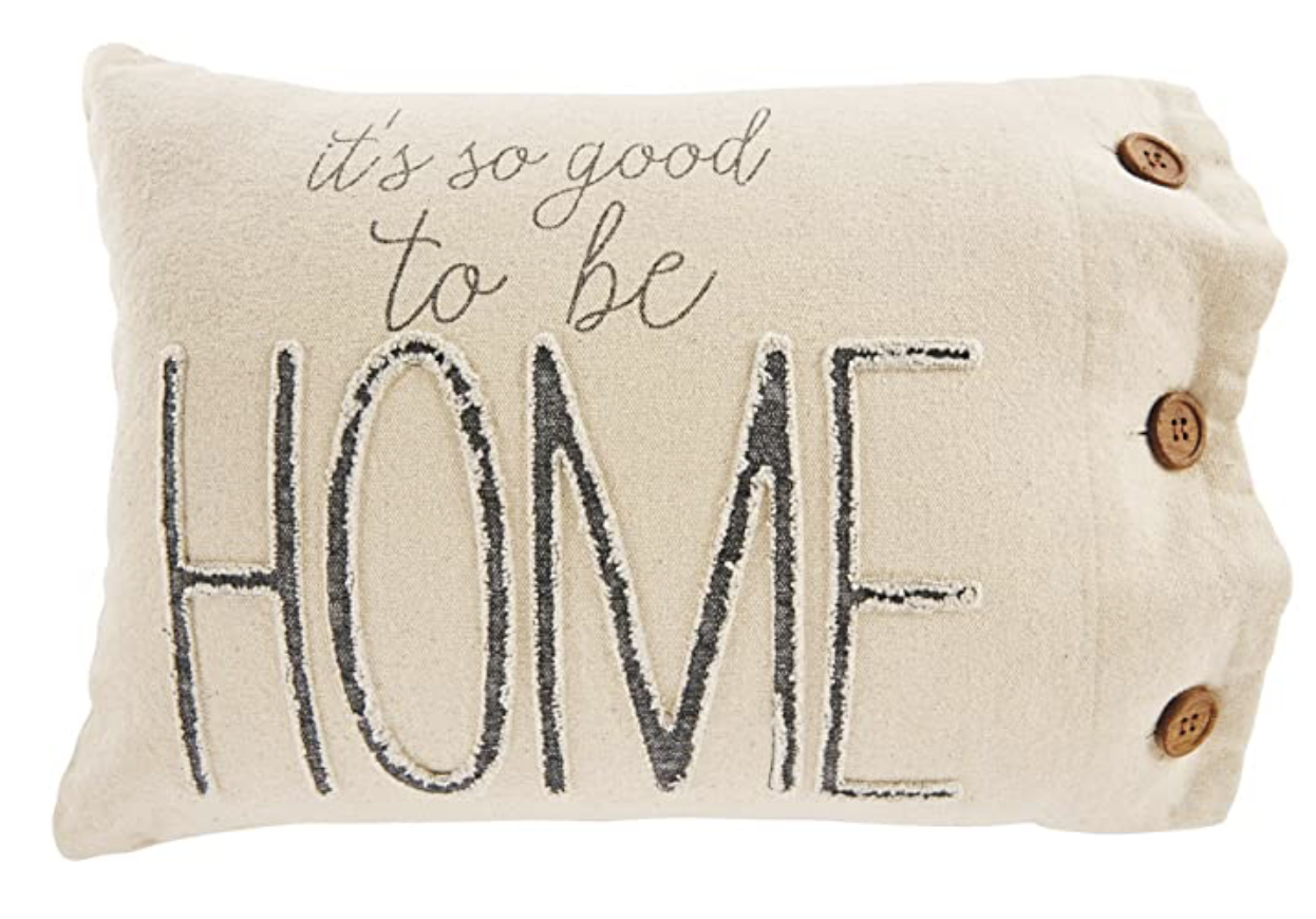 it's so good to be home pillow