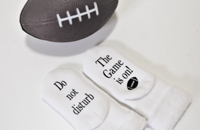 Do not Disturb the Game - Football Baby Socks