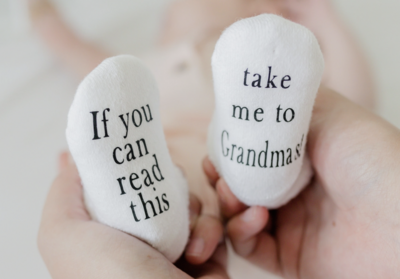 Take me to Grandma's Baby Socks