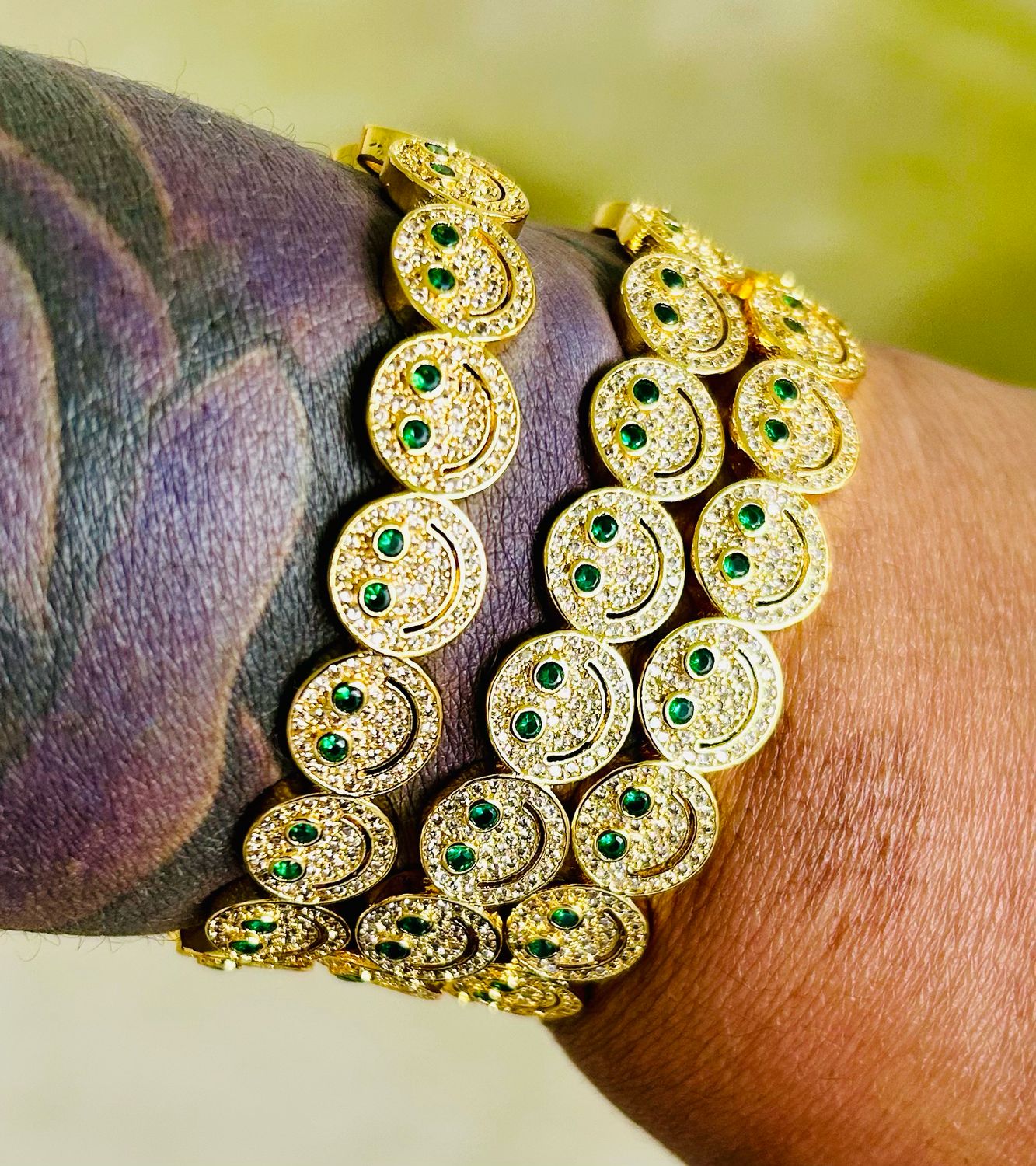 Smiley Face Cuff (Stainless Steel)