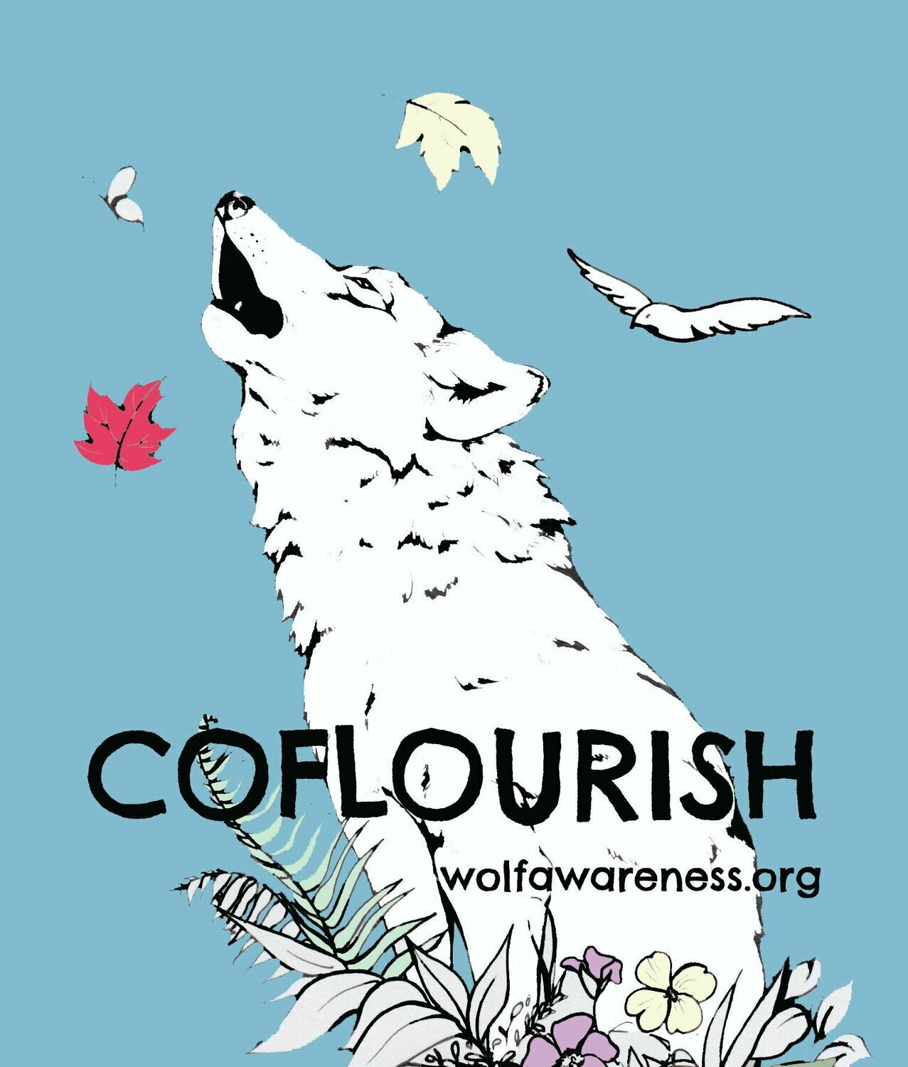 Wolf CoFlourish Sticker Wolf CoFlourish Sticker