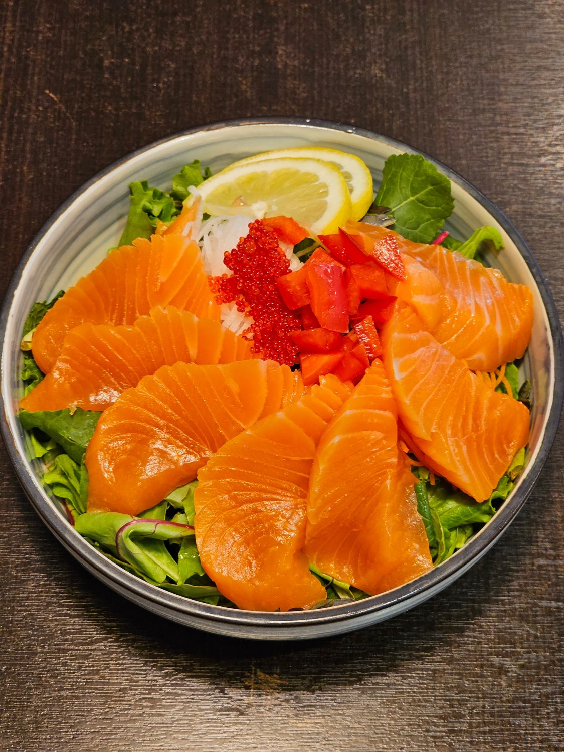 Salmon Sashimi Salad