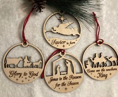 Christmas Ornaments-Nativity Set