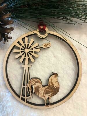 Christmas Ornament-Farm Collection-Rooster