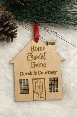 Personalized Christmas Ornament - New Home or  Great Closing Gift