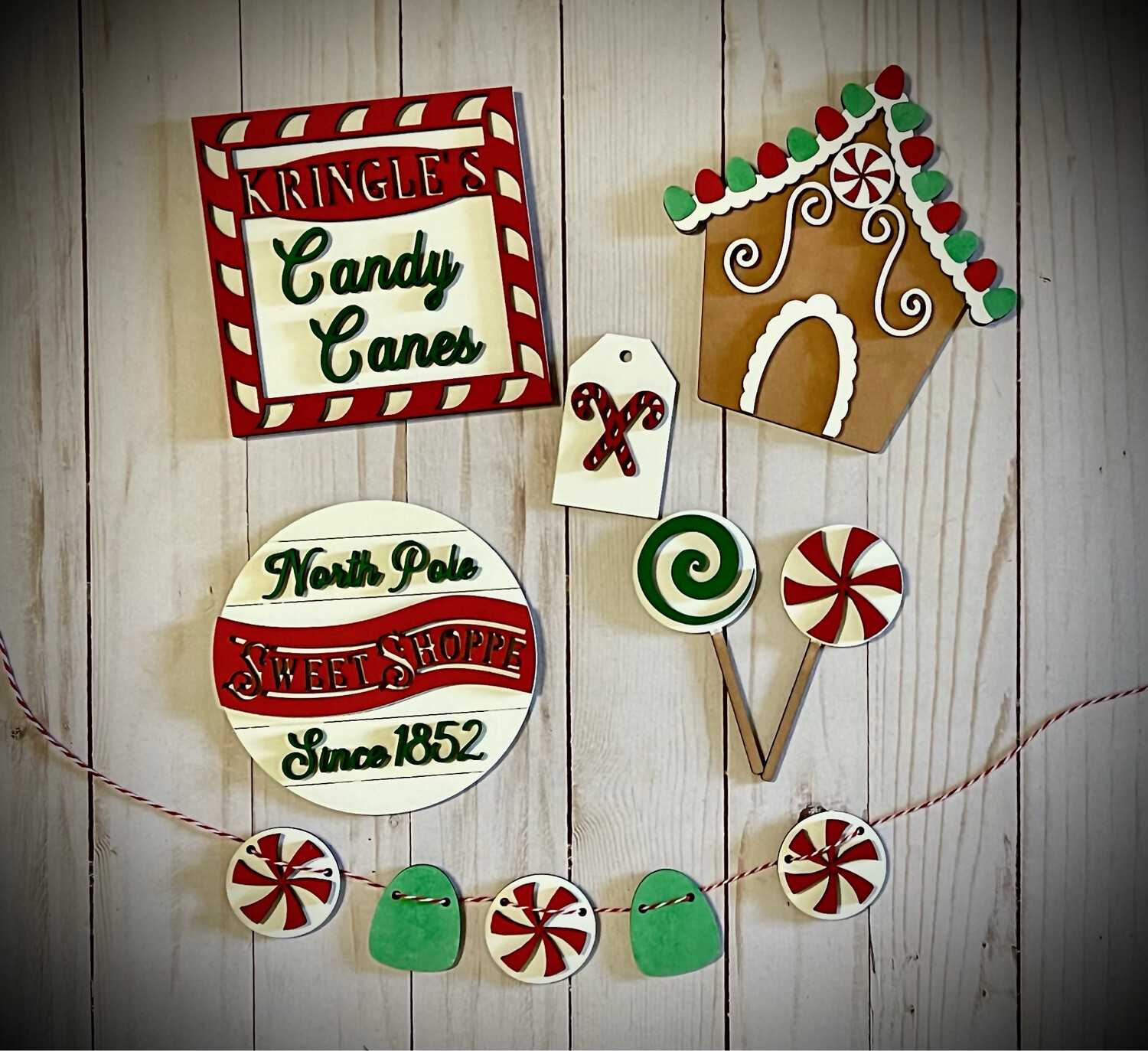 DIY Candy Christmas Tier Tray Set