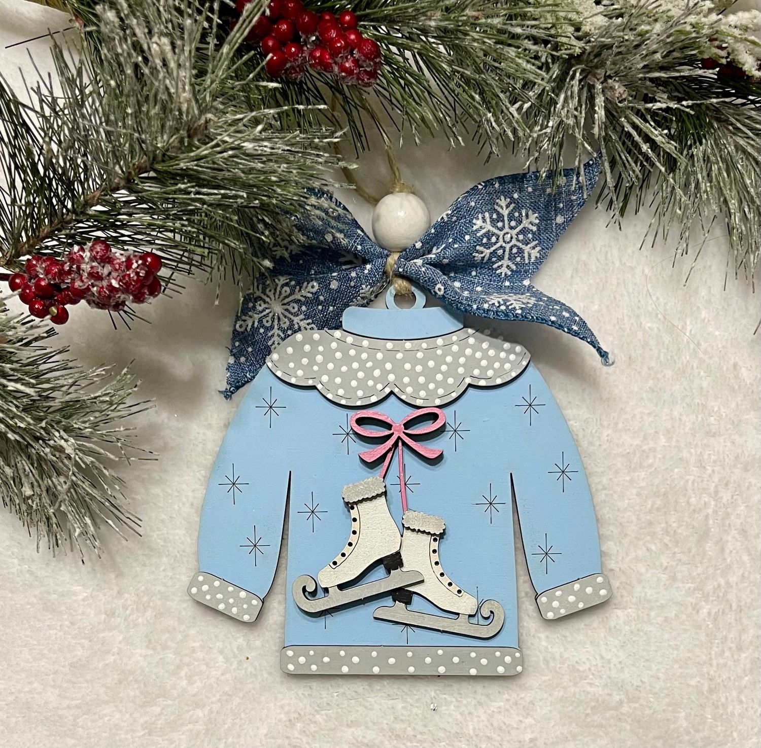 DIY Christmas Ugly Sweater Ornament Gift Card Holder