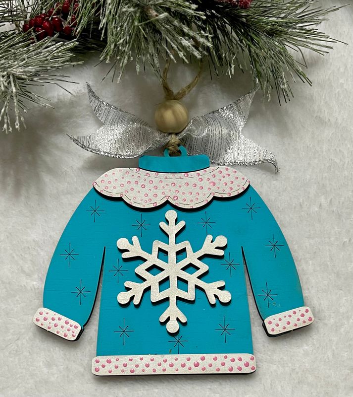 DIY Christmas Ugly Sweater Ornament Gift Card Holder