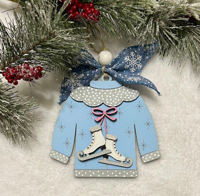 DIY Christmas Ugly Sweater Ornament Gift Card Holder