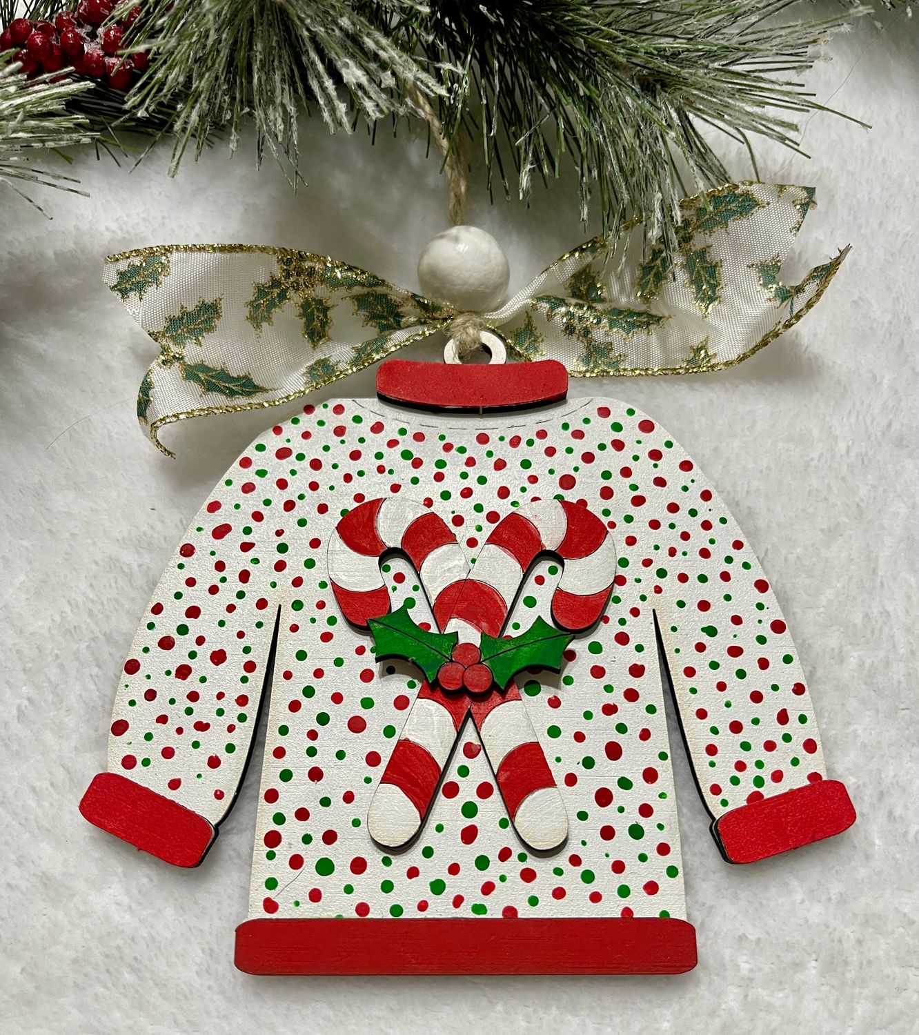 DIY Christmas Ugly Sweater Ornament Gift Card Holder