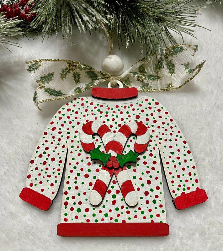DIY Christmas Ugly Sweater Ornament Gift Card Holder