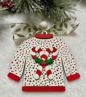 DIY Christmas Ugly Sweater Ornament Gift Card Holder