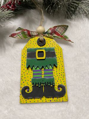 DIY Ornament Gift Tag Gift Card Holder  Elf