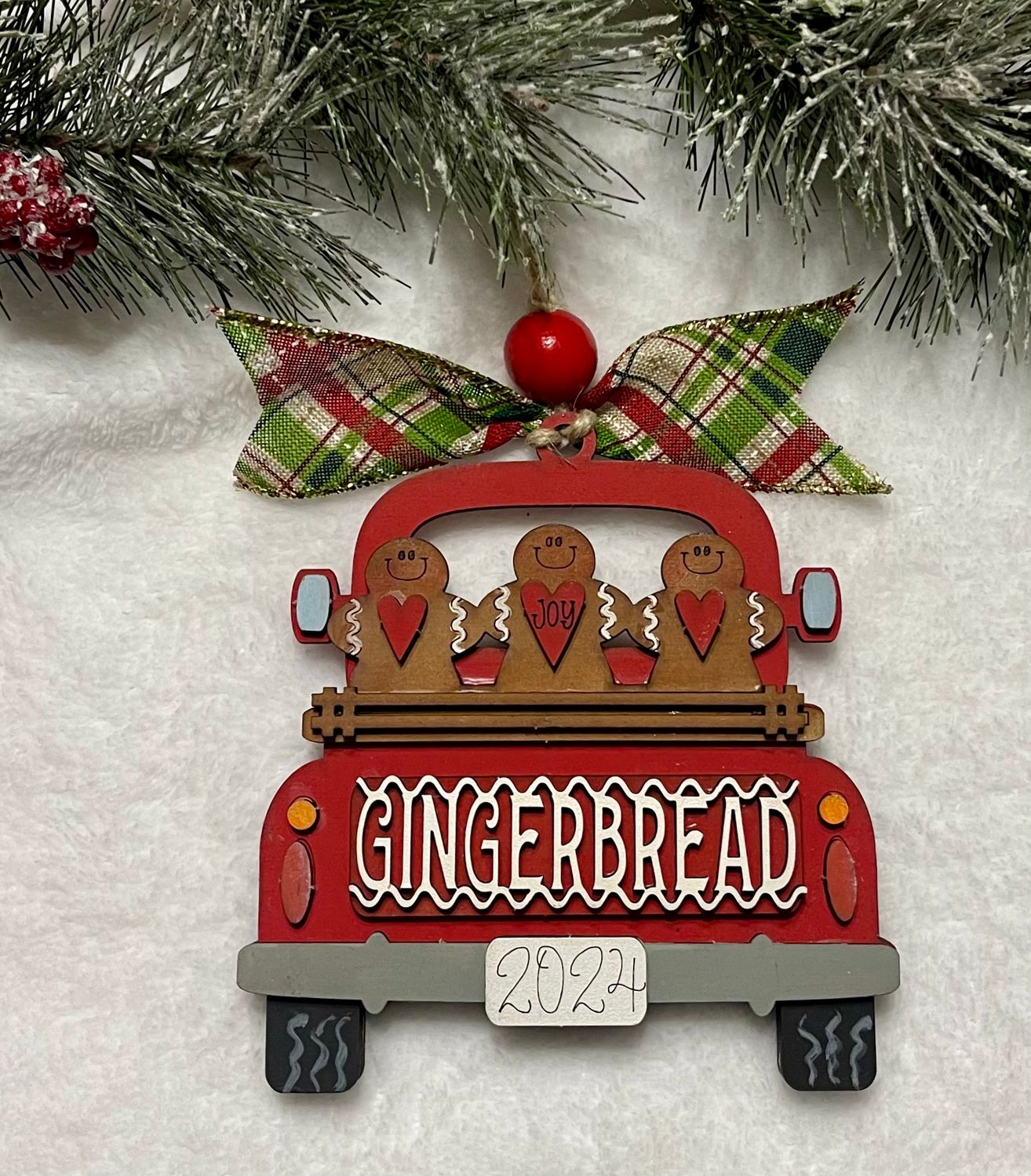 DIY Vintage Truck Christmas Ornament Gingerbread