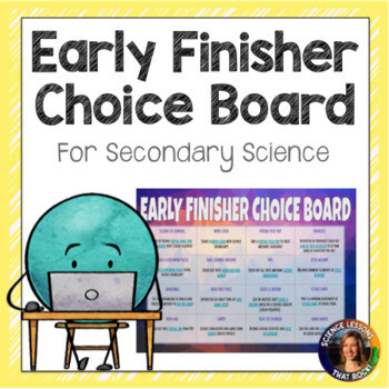 Early Finisher Digital Choice Board