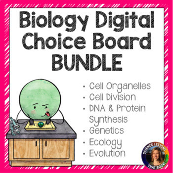 Biology Digital Choice Board Bundle