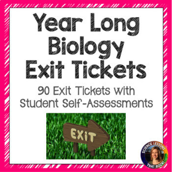 Year Long Biology Exit Tickets