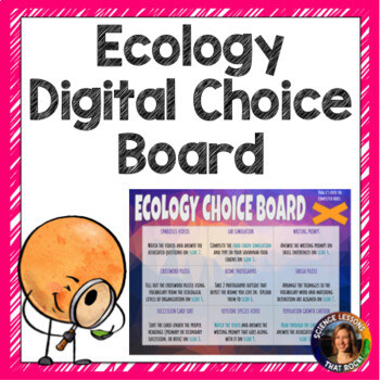 Ecology Digital Choice Board