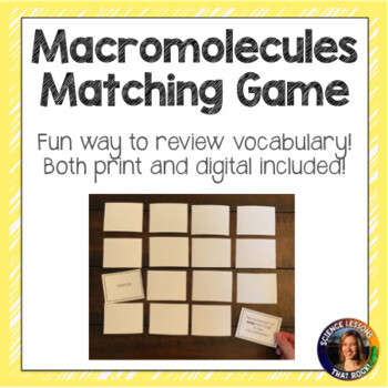 Macromolecules Matching Card Game