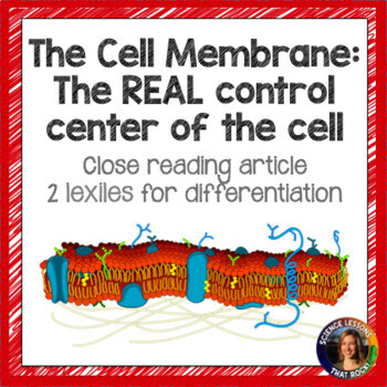 The Cell Membrane- The REAL Control Center of the Cell Close Reading