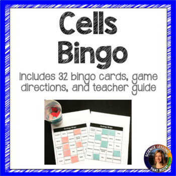 Cells Bingo Vocabulary Review Game