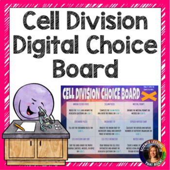 Cell Division Digital Choice Board