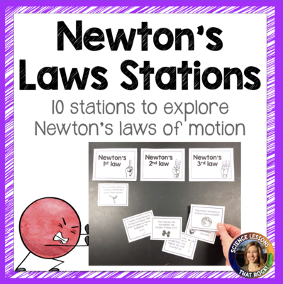 Newton's laws of motion station activity