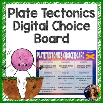 Plate Tectonics Digital Choice Board