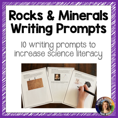 Rocks and Minerals Writing Prompts