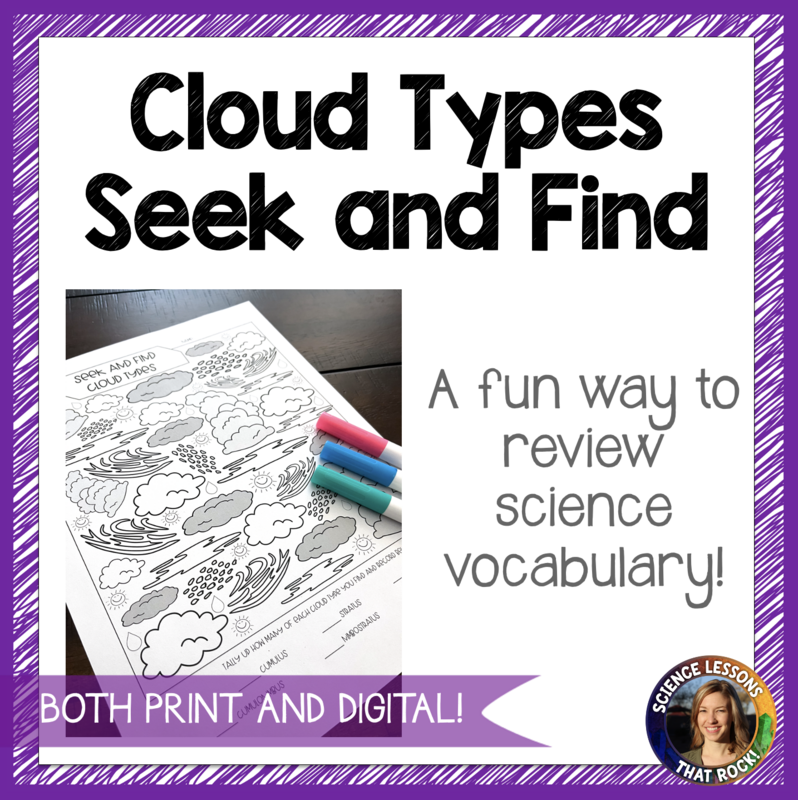 Cloud Types Seek and Find