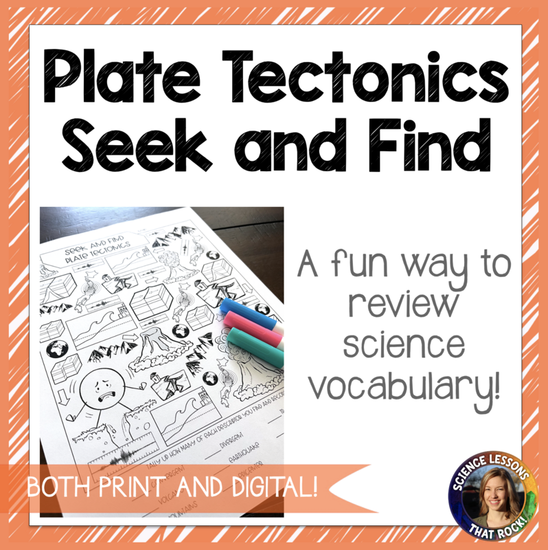 Plate Tectonics Seek and Find