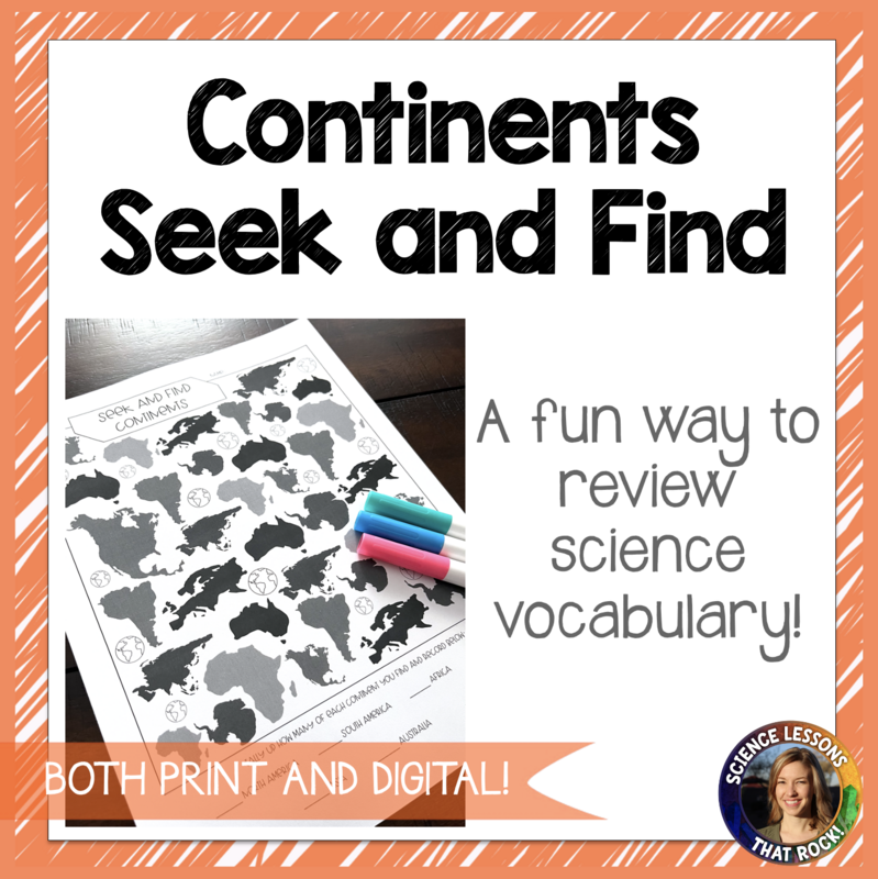 Continents Seek and Find