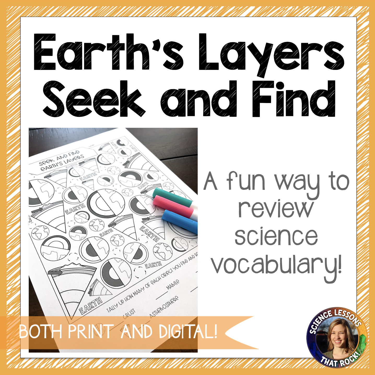 Earth's Layers Seek and Find